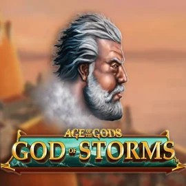 Age Of The Gods: God of Storms online game logo by Playtech on bet-republic.org