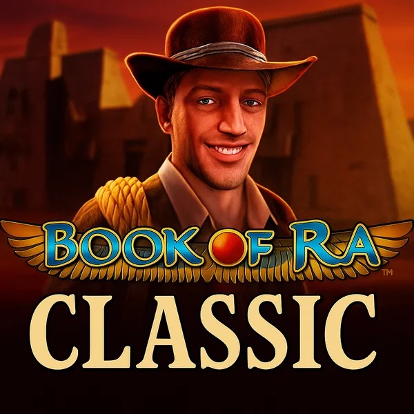 Official Slots logo: Book of Ra Classic by Novomatic at Betrepublic Casino