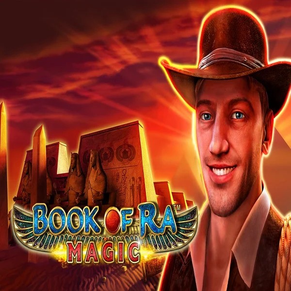 Slots logo of Book of Ra Magic from Greentube at Betrepublic Casino