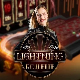 Official Live Casino logo: Lightning Roulette by Evolution at Betrepublic Casino