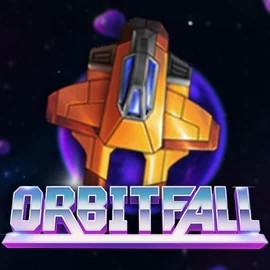 Orbitfall slot logo by ELK Studios at Betrepublic Casino