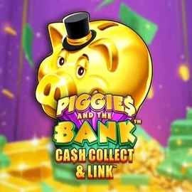 Piggies And The Bank Cash Collect &amp; Link slot visual from Origins available on bet-republic.org