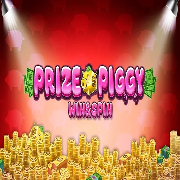 Prize Piggy Win &amp; Spin slot logo by Inspired Gaming at Betrepublic Casino