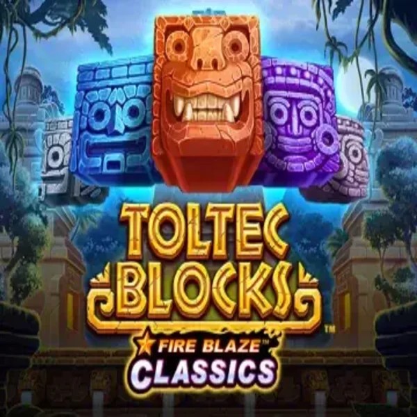 Official Slots logo: Fire Blaze: Toltec Blocks by Rarestone Gaming at Betrepublic Casino